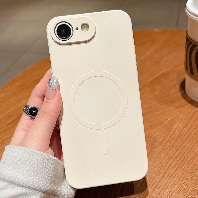 Solid Colour Liquid Silicone MagSafe Phone Case - For iPhone 16e