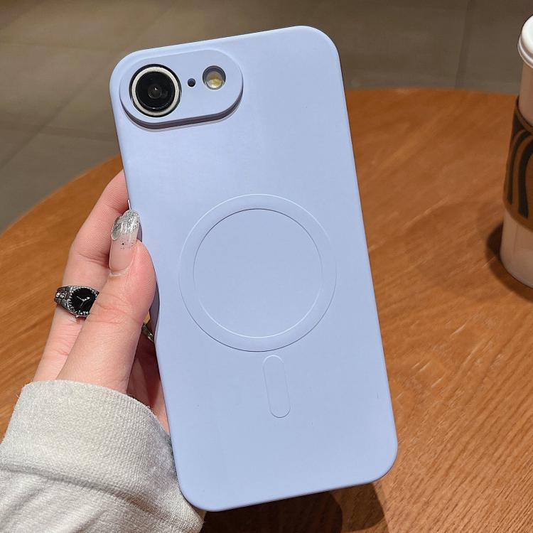 Solid Colour Liquid Silicone MagSafe Phone Case - For iPhone 16e