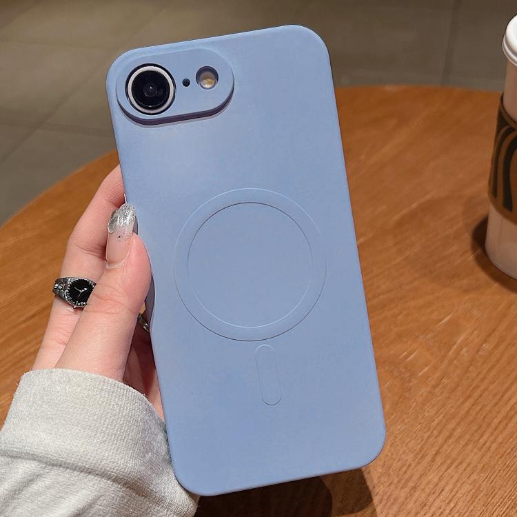 Solid Colour Liquid Silicone MagSafe Phone Case - For iPhone 16e