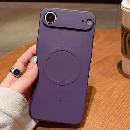 Solid Colour Liquid Silicone MagSafe Phone Case - For iPhone Air