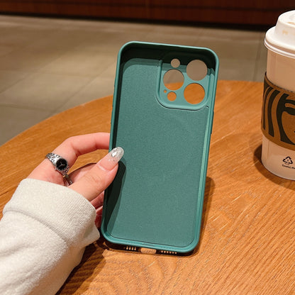 Solid Colour Liquid Silicone MagSafe Phone Case - For iPhone 11 Pro