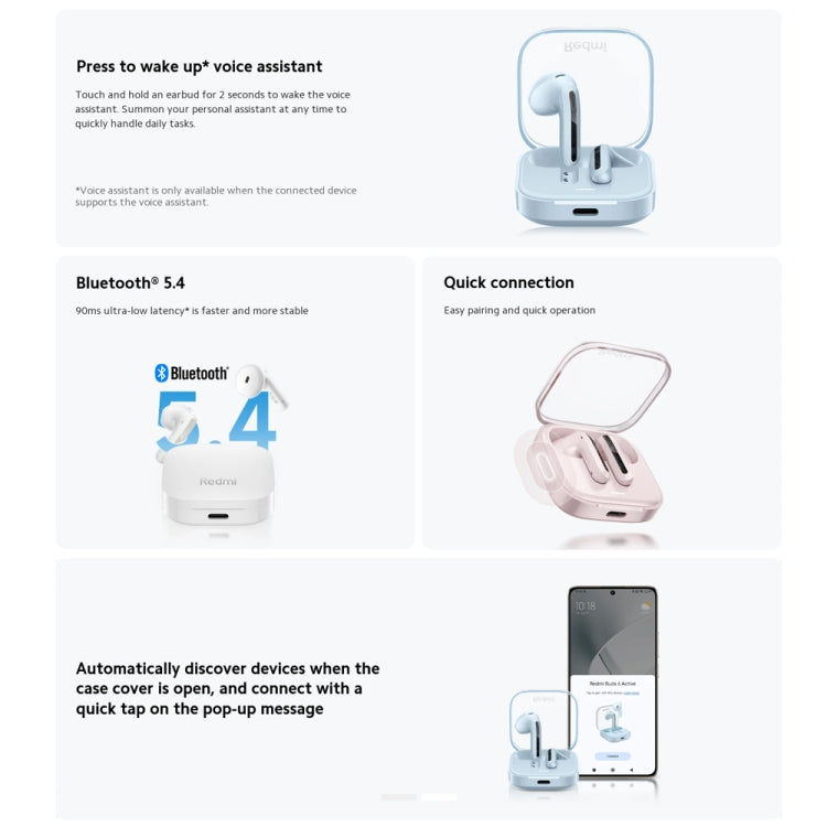Xiaomi Redmi Buds 6 Active BT5.4 In-ear True Wireless Earbuds