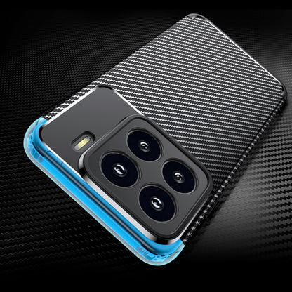 Carbon Fiber Texture Shockproof TPU Black Phone Case - For Xiaomi 15 at MosAccessories.co.uk