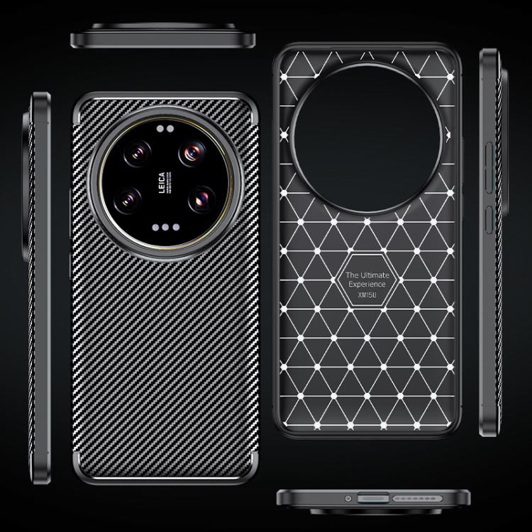 Carbon Fiber Texture Shockproof TPU Black Phone Case - For Xiaomi 15 Ultra at MosAccessories.co.uk