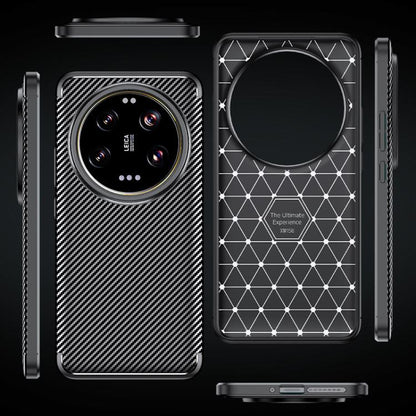 Carbon Fiber Texture Shockproof TPU Black Phone Case - For Xiaomi 15 Ultra at MosAccessories.co.uk