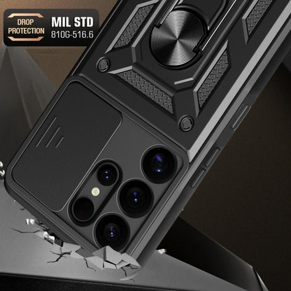 Sliding Camera Cover Design TPU + PC Phone Case - For Samsung Galaxy S25 Ultra