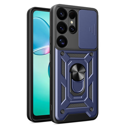 Sliding Camera Cover Design TPU + PC Phone Case - For Samsung Galaxy S25 Ultra