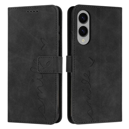 Skin Feel Heart Embossed PU Leather Phone Case with Long Lanyard - For Samsung Galaxy S25 Edge / S25 / S24 / S25+ / S24+ / S25 Ultra