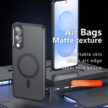 Armor MagSafe Precise Hole PC Hybrid TPU Phone Case - For Samsung Galaxy S25 Edge / S25 Ultra / S24 FE / S24 Ultra