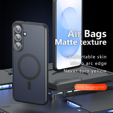 Armor MagSafe Precise Hole PC Hybrid TPU Phone Case - For Samsung Galaxy S25 Edge / S25 Ultra / S24 FE / S24 Ultra