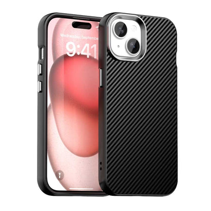 Carbon Fiber Series IMD Phone Case - For iPhone 16 / 15 Pro Max / 15 Pro / 15 Plus / 15 / 14 Plus