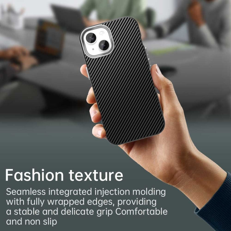 Carbon Fiber Series IMD Phone Case - For iPhone 16 / 15 Pro Max / 15 Pro / 15 Plus / 15 / 14 Plus