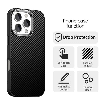 Carbon Fiber Series IMD Phone Case - For iPhone 16 Series / 15 Pro Max
