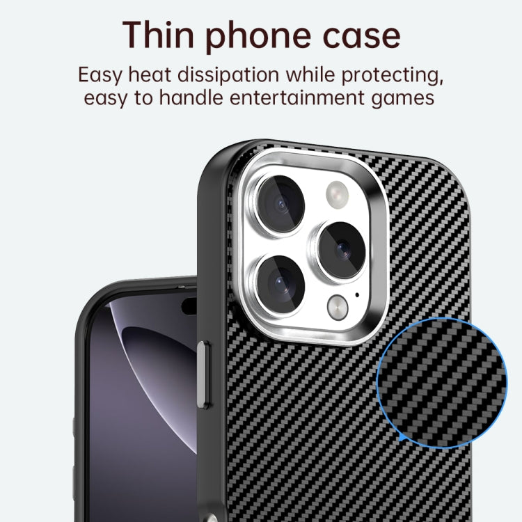 Carbon Fiber Series IMD Phone Case - For iPhone 16 Series / 15 Pro Max