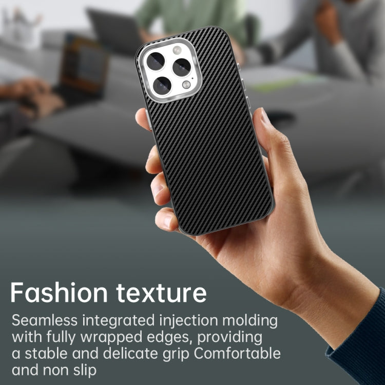 Carbon Fiber Series IMD Phone Case - For iPhone 16 Series / 15 Pro Max