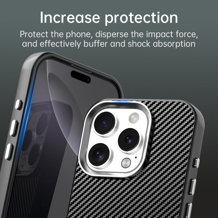 Carbon Fiber Series IMD Phone Case - For iPhone 16 Series / 15 Pro Max