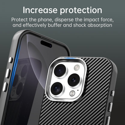 Carbon Fiber Series IMD Phone Case - For iPhone 16 Series / 15 Pro Max