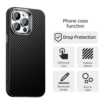 Carbon Fiber Series IMD Phone Case - For iPhone 12 / 12 Pro Max / 12 Pro / 11 Pro Max / 11 / 11 Pro