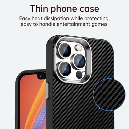 Carbon Fiber Series IMD Phone Case - For iPhone 14 / 14 Pro / 14 Pro Max / 13 Pro Max / 13 Pro / 13