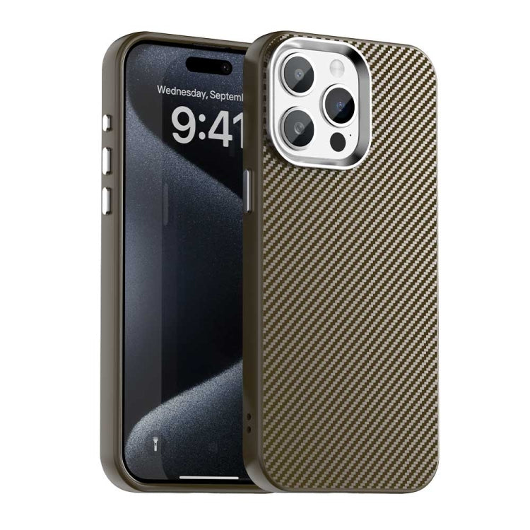 Carbon Fiber Series IMD Phone Case - For iPhone 16 Series / 15 Pro Max