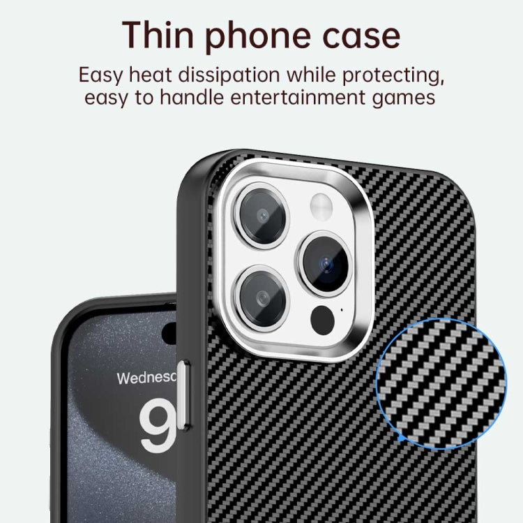 Carbon Fiber Series IMD Phone Case - For iPhone 16 / 15 Pro Max / 15 Pro / 15 Plus / 15 / 14 Plus