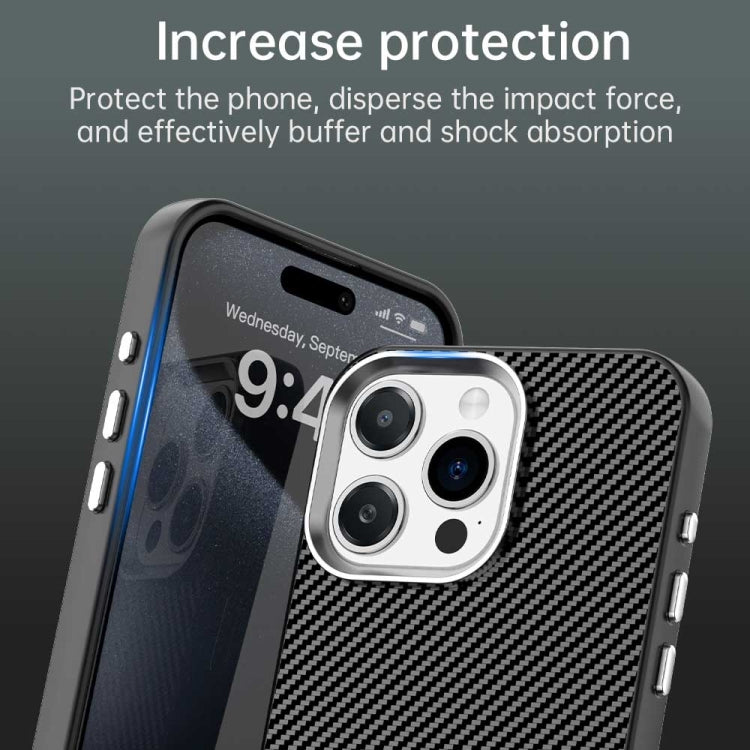 Carbon Fiber Series IMD Phone Case - For iPhone 16 / 15 Pro Max / 15 Pro / 15 Plus / 15 / 14 Plus