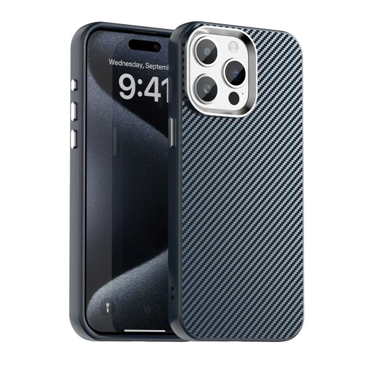 Carbon Fiber Series IMD Phone Case - For iPhone 16 Series / 15 Pro Max
