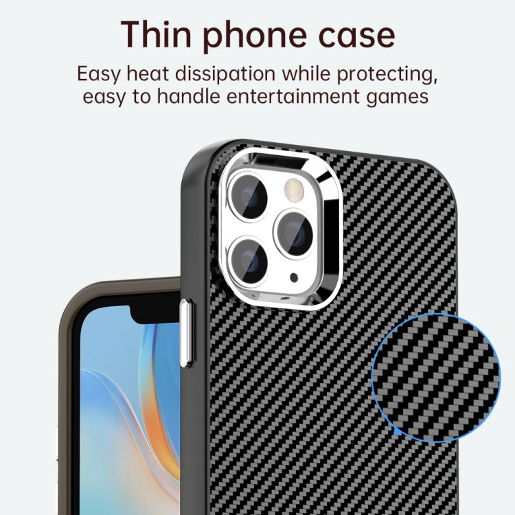 Carbon Fiber Series IMD Phone Case - For iPhone 12 / 12 Pro Max / 12 Pro / 11 Pro Max / 11 / 11 Pro