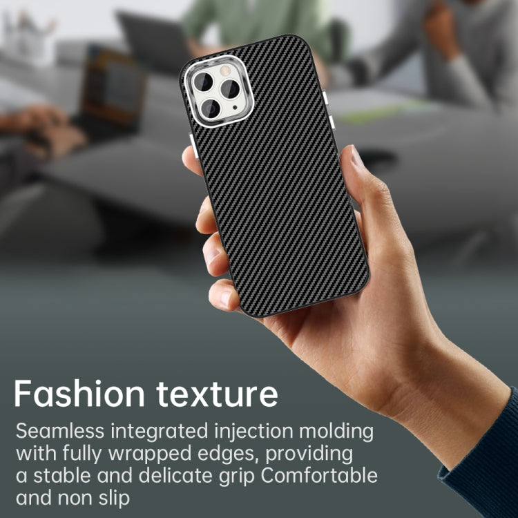 Carbon Fiber Series IMD Phone Case - For iPhone 12 / 12 Pro Max / 12 Pro / 11 Pro Max / 11 / 11 Pro