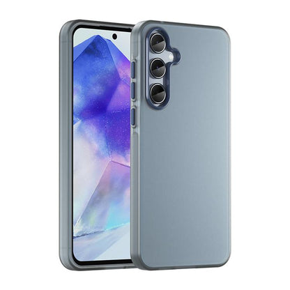 Frosted Translucent TPU Hybrid PC Phone Case - For Samsung Galaxy A15 / A55 / A35