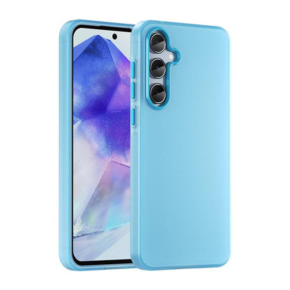 Frosted Translucent TPU Hybrid PC Phone Case - For Samsung Galaxy A15 / A55 / A35