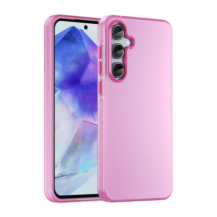 Frosted Translucent TPU Hybrid PC Phone Case - For Samsung Galaxy A15 / A55 / A35