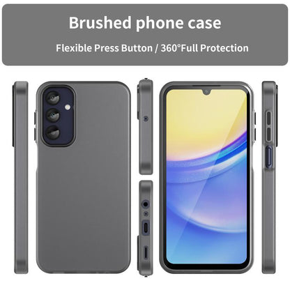 Frosted Translucent TPU Hybrid PC Phone Case - For Samsung Galaxy A15 / A55 / A35