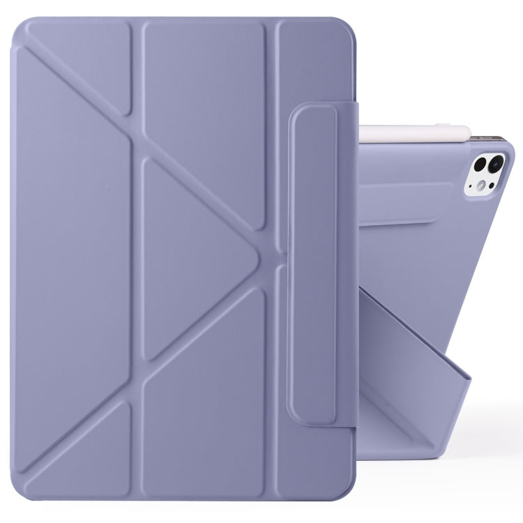 Fixed Buckle Magnetic Deformation PU Leather Tablet Case - For iPad Pro 13 (2025) / (2024), Pro 11 (2025) / (2024), Air 11 (2025) / (2024) / 10.9" (2022)