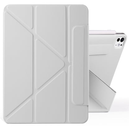 Fixed Buckle Magnetic Deformation PU Leather Tablet Case - For iPad Pro 13 (2025) / (2024), Pro 11 (2025) / (2024), Air 11 (2025) / (2024) / 10.9" (2022)