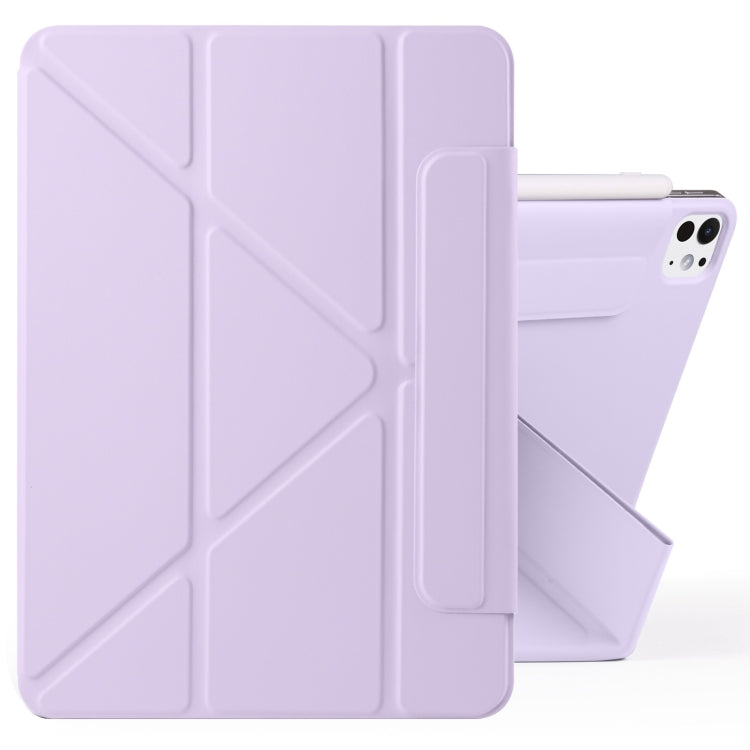 Fixed Buckle Magnetic Deformation PU Leather Tablet Case - For iPad Pro 13 (2025) / (2024), Pro 11 (2025) / (2024), Air 11 (2025) / (2024) / 10.9" (2022)