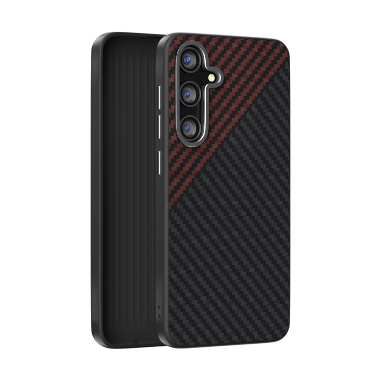 ABEEL C Carbon Fiber Series 6D Micro Relief MagSafe Phone Case - For Samsung Galaxy S25 Series / S24 Series