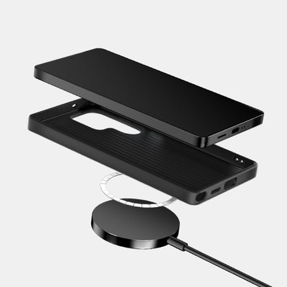 ABEEL C Carbon Fiber Series 6D Micro Relief MagSafe Phone Case - For Samsung Galaxy S25+ / S24+ / S25 Ultra / S24 Ultra