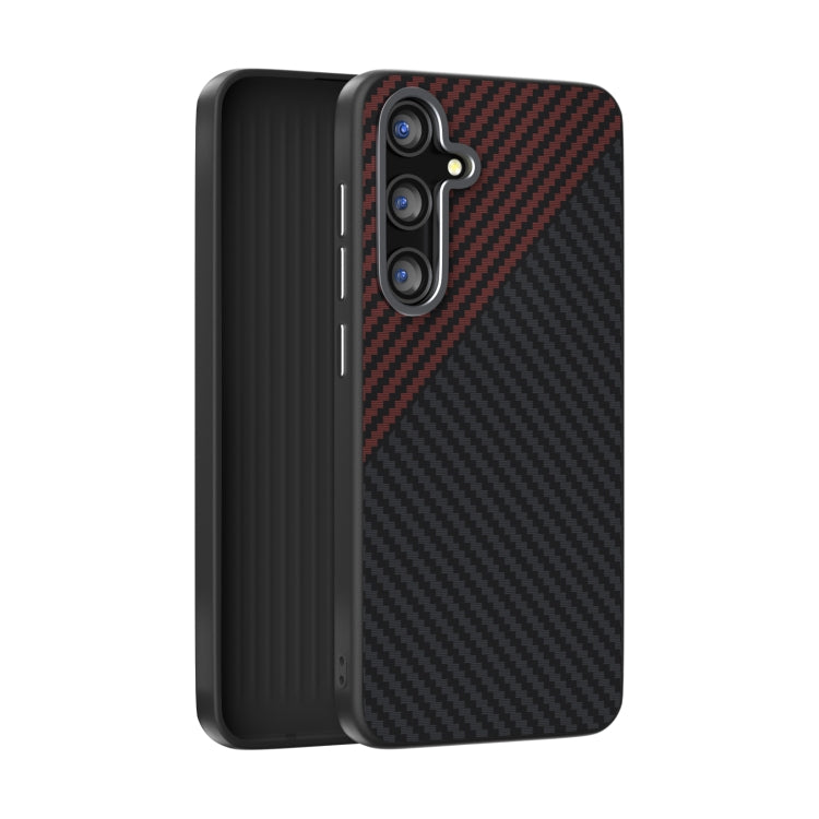 ABEEL C Carbon Fiber Series 6D Micro Relief MagSafe Phone Case - For Samsung Galaxy S25 Series / S24 Series