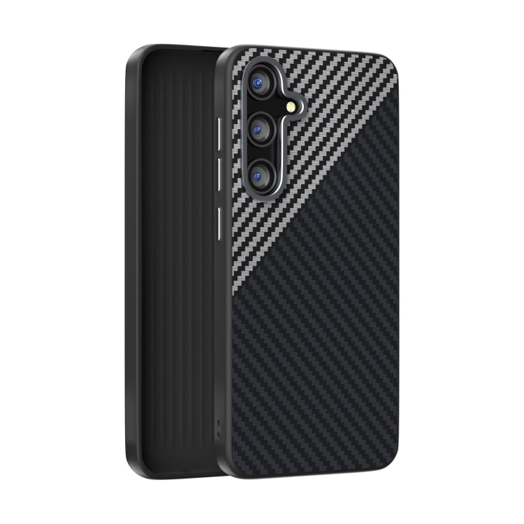 ABEEL C Carbon Fiber Series 6D Micro Relief MagSafe Phone Case - For Samsung Galaxy S25 Series / S24 Series