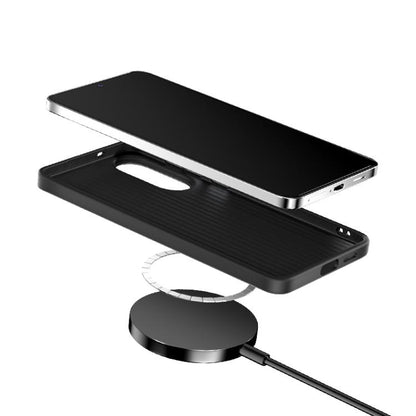 ABEEL C Carbon Fiber Series 6D Micro Relief MagSafe Phone Case - For Samsung Galaxy S25 Series / S24 Series