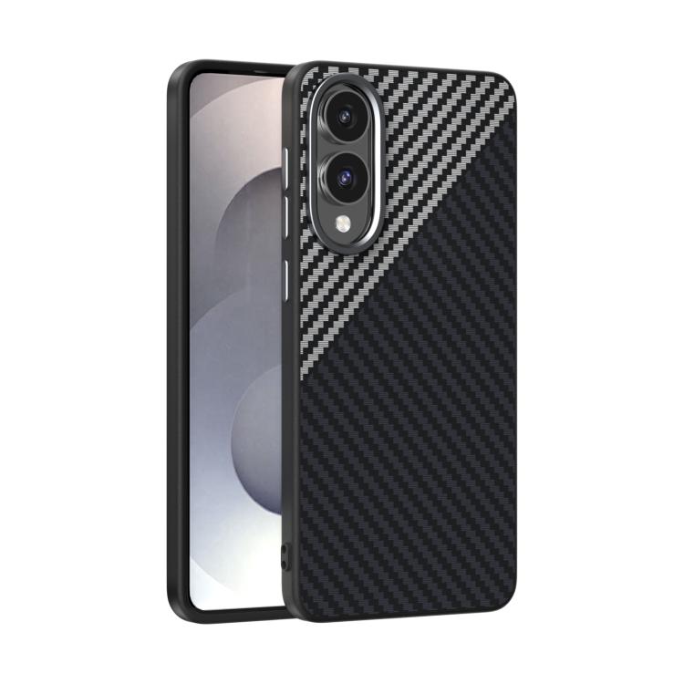 ABEEL C Carbon Fiber Series 6D Micro Relief MagSafe Phone Case - For Samsung Galaxy S25 Series / S24 Series