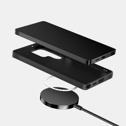 ABEEL C Carbon Fiber Series 6D Micro Relief MagSafe Phone Case - For Samsung Galaxy S25 Series / S24 Series