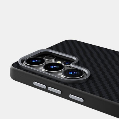 ABEEL C Carbon Fiber Series 6D Micro Relief MagSafe Phone Case - For Samsung Galaxy S26 Series / S25 / S24