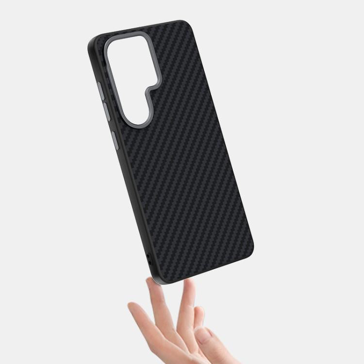 ABEEL C Carbon Fiber Series 6D Micro Relief MagSafe Phone Case - For Samsung Galaxy S26 Series / S25 / S24