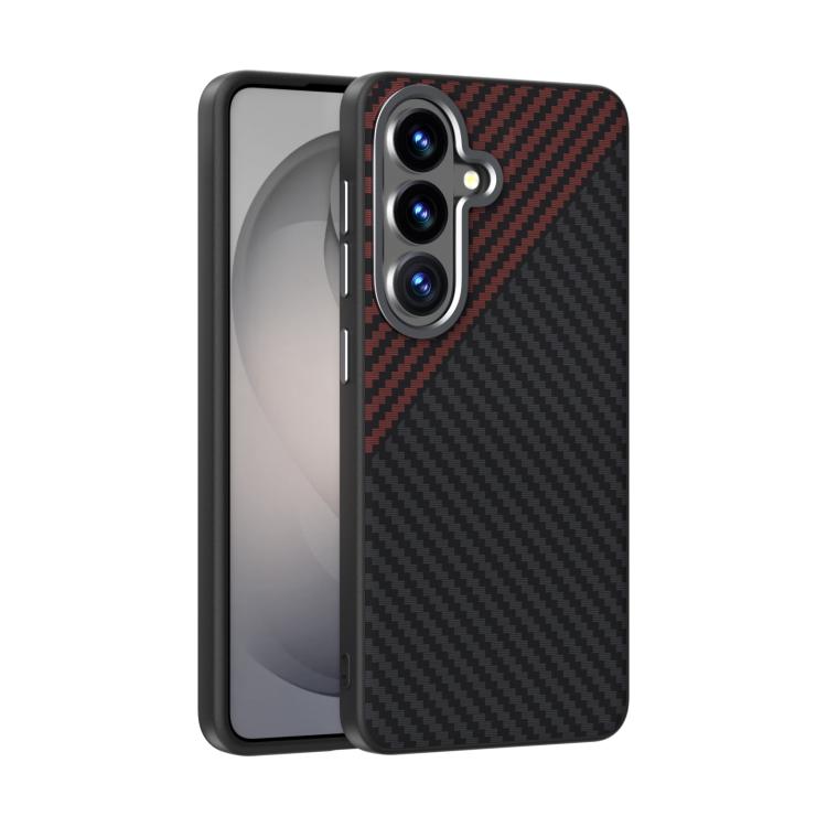 ABEEL C Carbon Fiber Series 6D Micro Relief MagSafe Phone Case - For Samsung Galaxy S26 Series / S25 / S24