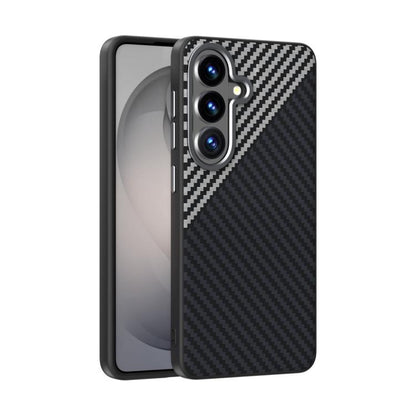 ABEEL C Carbon Fiber Series 6D Micro Relief MagSafe Phone Case - For Samsung Galaxy S26 Series / S25 / S24