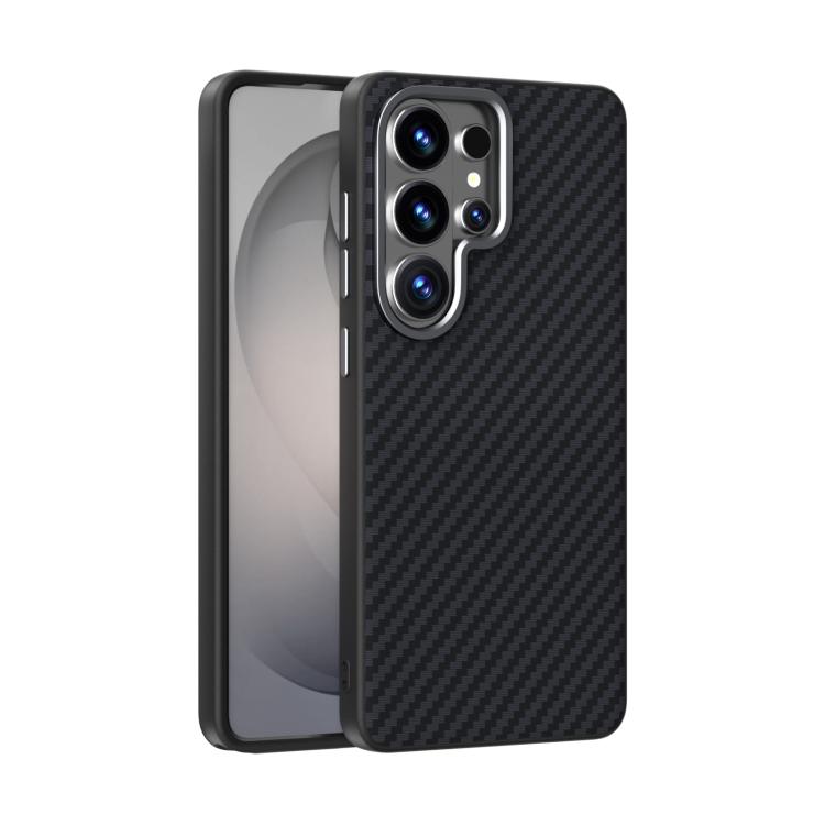 ABEEL C Carbon Fiber Series 6D Micro Relief MagSafe Phone Case - For Samsung Galaxy S26 Series / S25 / S24