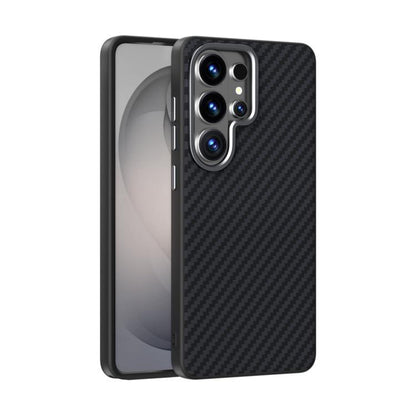 ABEEL C Carbon Fiber Series 6D Micro Relief MagSafe Phone Case - For Samsung Galaxy S26 Series / S25 / S24