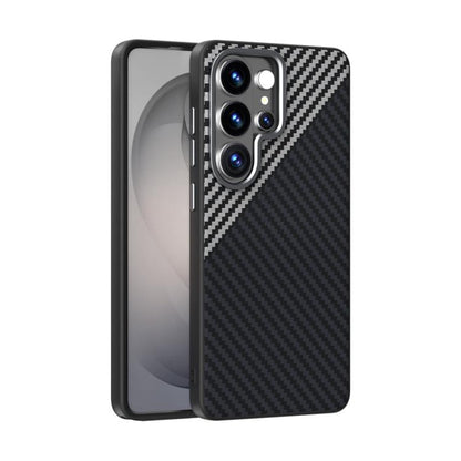 ABEEL C Carbon Fiber Series 6D Micro Relief MagSafe Phone Case - For Samsung Galaxy S26 Series / S25 / S24